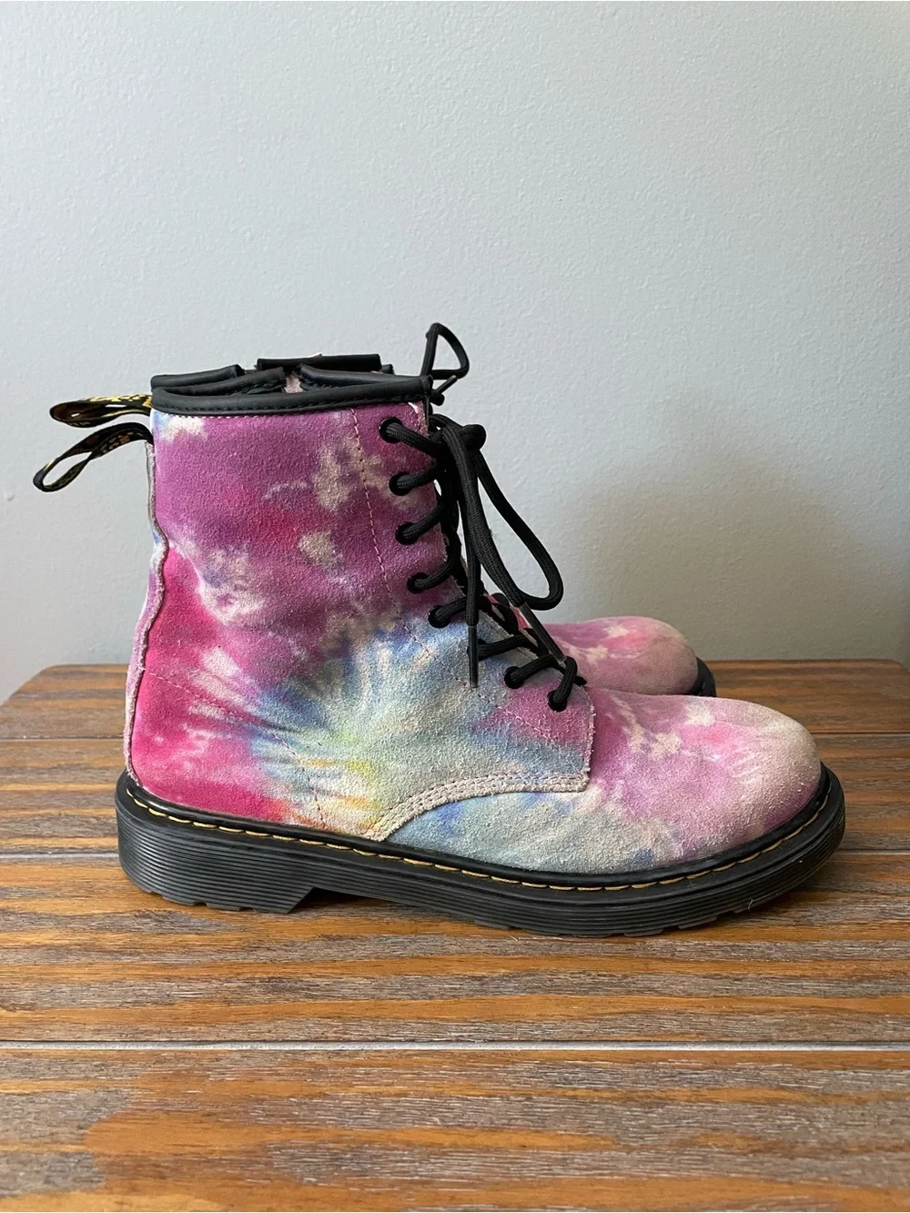 Dr. Martens 1460 Pascal Boots Tie-Dye Suede - sz 5 / EU 37